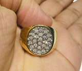 Real 10KT Gold & 0.28CTW Diamond Men Ring