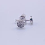 Real 925 Sterling Silver Moissanite 0.25 CTW Stud Earrings