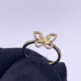 10kt Gold Diamond Women’s Ring Butterfly Fashion of 0.20 ctw