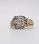 Real 10KT Gold & 0.70CTW Diamond Ladies Ring