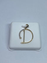 Genuine 10kt Gold & 0.73CTW Diamond Letter Charm