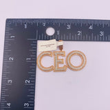 Real 10KT Rose Gold with 1.53 CTW Diamond “CEO” Charm