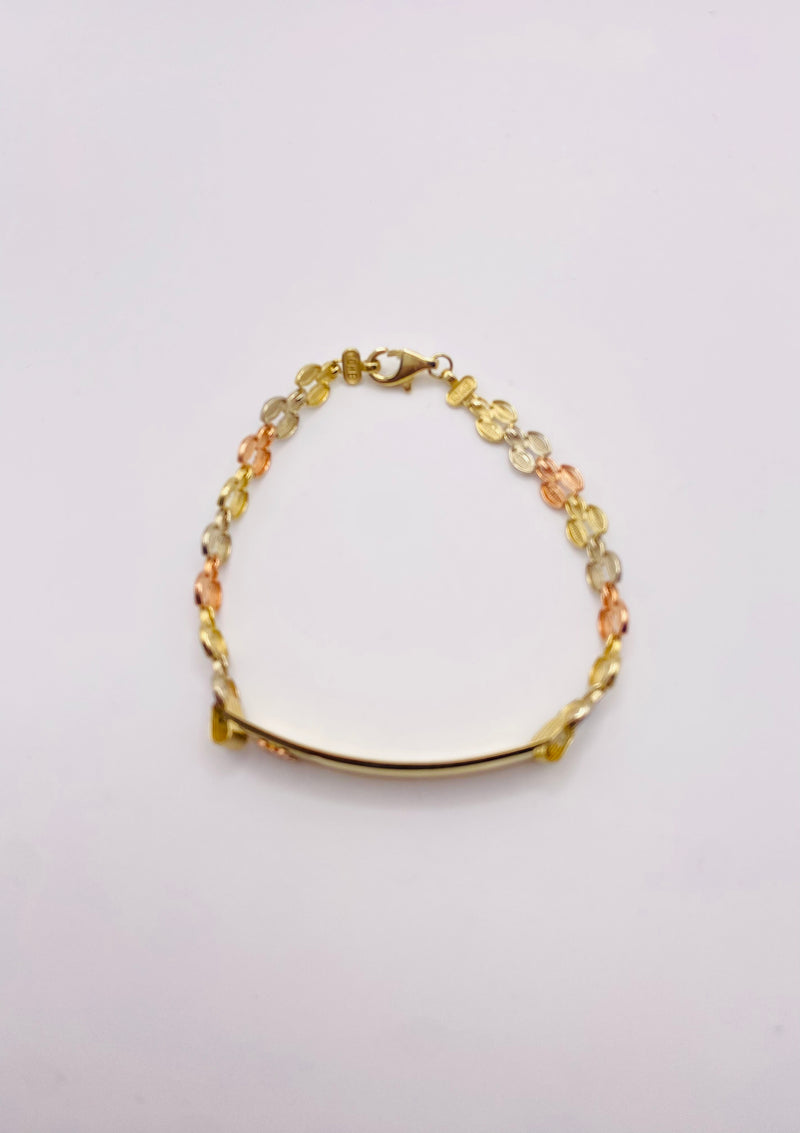 Real 10KT Gold Ladies Bracelet 7.5 inches￼