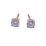 Real 14kt SOLITARY Gold& 0.79CTW Diamond Earring