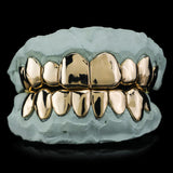 Non-Precious Gold Alloy Grillz - Custom Made 10 Top 10 Bottom Teeth