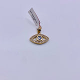 Real 10KT Gold Evil Eye Charm