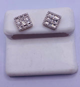 Genuine 10KT Gold 0.33CTW Diamond Earrings