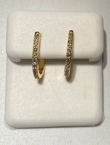 Genuine 10KT Gold 0.16 CTW Diamond Earrings