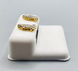 Genuine 10 KT Gold Diamond Earrings 0.35 CTW