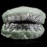 925 Sterling Silver Diamond Cut design Grillz - Custom Made