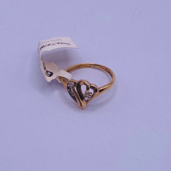 10kt Gold Diamond Women’s Ring of 0.009 ctw