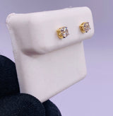 Genuine 14KT Gold 0.49 CTW Diamond Earrings