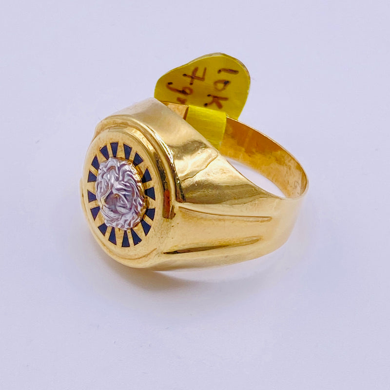 Real 10kt Lion Men’s Gold Ring