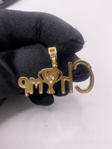 Real 10KT Gold with 0.90 CTW Diamond “Champ” Charm