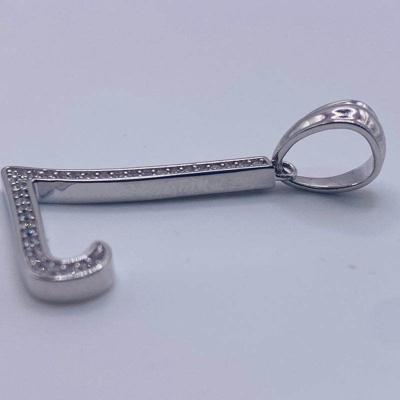 925 Sterling Silver Letter “L” Charm