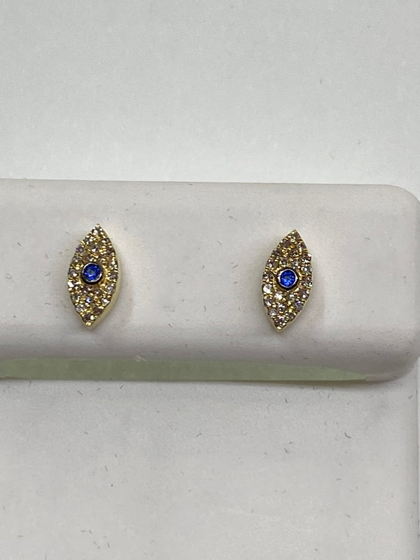 Real 10kt Gold & 0.14 CTW Diamond Earrings