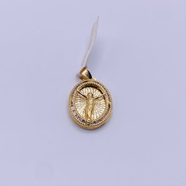 Real 10KT Gold 2in1 Jesus and Mary Charm