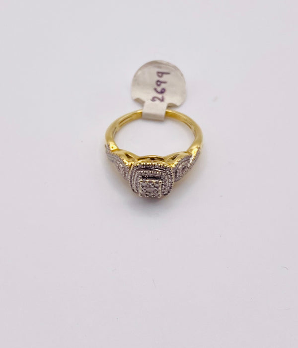 Real 10KT Gold & 0.56CTW Diamond Ladies 💍 Ring