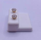 Genuine 10KT Gold 0.18CTW Diamond Earrings