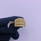 10kt Gold Mens Ring of 4.0gms