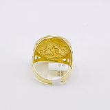 Real 10kt Gold Globe World Map Vintage Men’s Ring