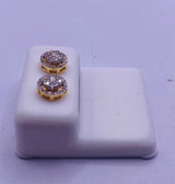 Genuine 10KT Gold 0.30 CTW Diamond Earrings