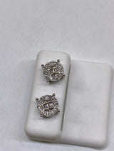 Genuine 10kt Gold & Diamond (0.61 CTW) Screw-back Earrings