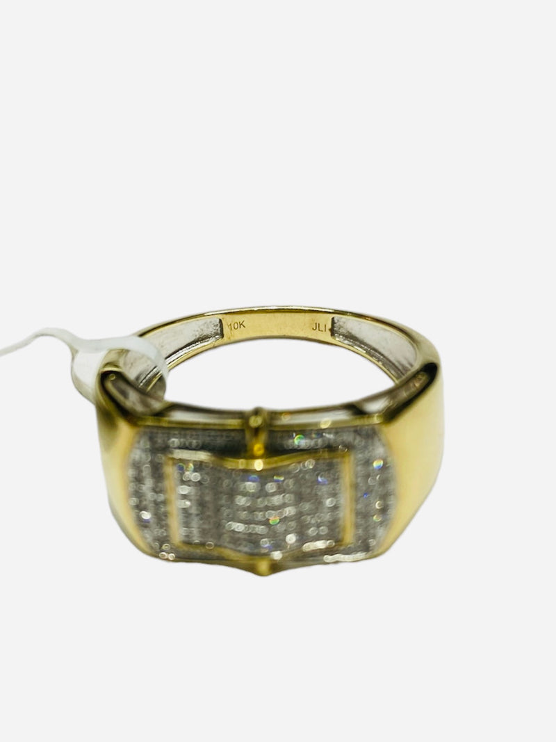 Real 10kt Gold & Diamond Classy Men Ring