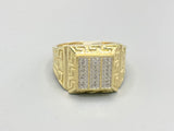 Genuine 10kt Gold Diamond Men’s Ring of 0.10 CTW