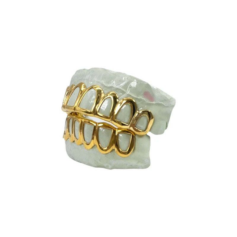 10KT Gold Open Face Grillz - Custom Made