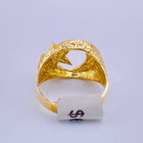 Real 10kt Gold Moon and Star Men’s Gold Ring