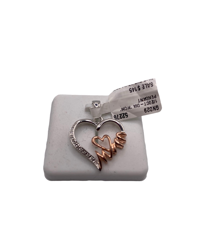 1/20 Ct 925 Sterling Silver Charm