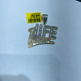 Real 10KT Gold with 2.29CTW Diamond “1LIFE” Charm