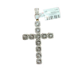 Elegant 14kt Gold & 2CTW Diamond Cross Charm