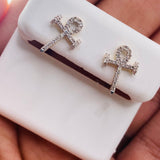 Real 10ktGold & 0.22 CTW Diamond Earrings