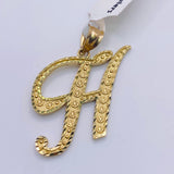 10kt Gold 1inch Cursive Initials