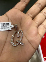 Real 10KT Rose Gold with 0.73CTW Diamond Charm Letter “Q”