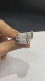 Real 10kt White Gold and 0.33CTW Diamond Men’s Rings