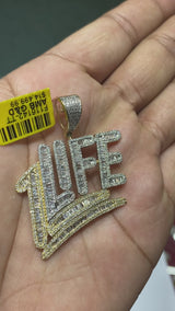 Real 10KT Gold with 2.29CTW Diamond “1LIFE” Charm