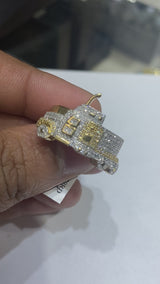 Real 10KT Gold & 0.37CTW Diamond TRUCK Men Ring