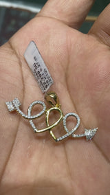 Real 10KT Gold & 0.27CTW Diamond Charm