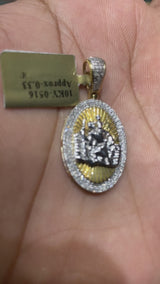 Real 10KT Gold & 0.33CTW Diamond “Jesus” charm