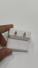 Real 10kt Gold & 0.14 CTW Diamond Earrings