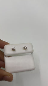 Real 10kt Gold & 0.49 CTW Diamond Earrings