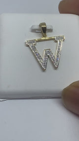 Real 10kt Gold & 0.73CTW Diamond Letter Charm