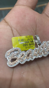 Real 10KT Gold with 1.04CTW Diamond “Beautiful” charm