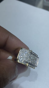 Real 10KT Gold & 0.48CTW Diamond Men Ring