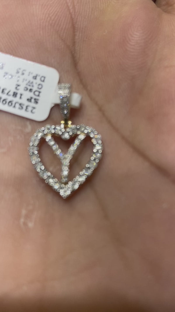 Real 10KT Gold with 0.26CTW Diamond Charm Letter “Y”