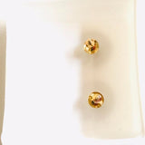 Real 10KT Gold & 0.50 CTW Diamond Earring Praying Hands