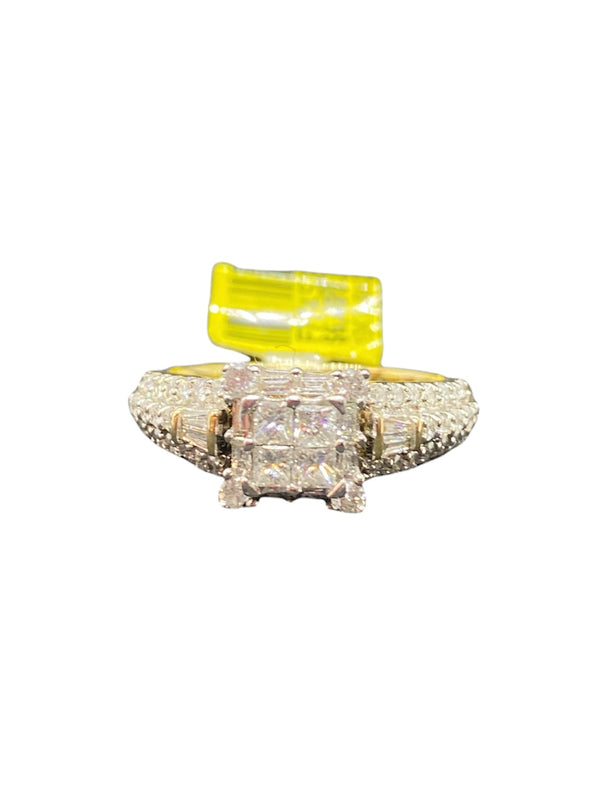 Real 10Kt Gold & 0.96CTW Diamond Ladies Ring